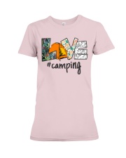 LOVE OF CAMPING Premium Fit Ladies Tee tile