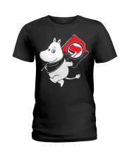 Antifa Moomin Anti Fascist T-Shirt Ladies T-Shirt thumbnail