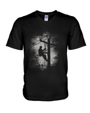 Gift For Lineman TShirt Lineman TShirts For Men V-Neck T-Shirt thumbnail