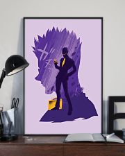 Hunter x Hunter - Leorio Paradinight Purple 11x17 Poster lifestyle-poster-2