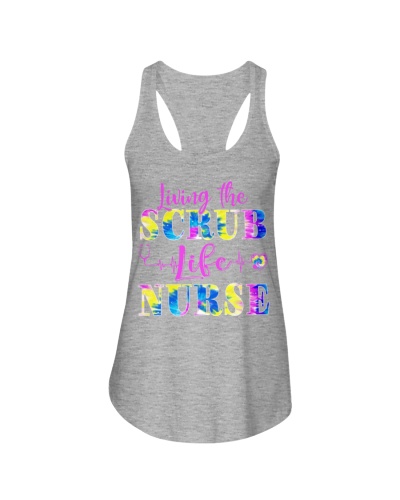 Nurse Living The Scrub Life Tie Dye 
