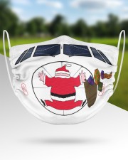 A320 Santa 2 Layer Face Mask - Single aos-face-mask-2-layers-lifestyle-front-45