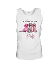 In October We Wear Pink Dachshund T shirt Unisex Tank tile