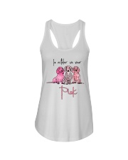 In October We Wear Pink Dachshund T shirt Ladies Flowy Tank tile