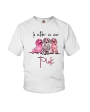 In October We Wear Pink Dachshund T shirt Youth T-Shirt tile