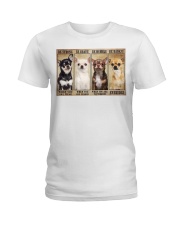 Chihuahua Be Strong Horizontal Poster Ladies T-Shirt tile