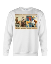 Be strong be brave be humble be badass Crewneck Sweatshirt tile