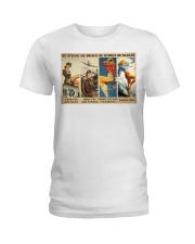 Be strong be brave be humble be badass Ladies T-Shirt tile