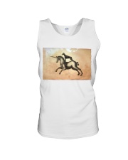 Doberman Riding Horse Poster Unisex Tank tile