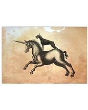 Doberman Riding Horse Poster 17x11 Poster front