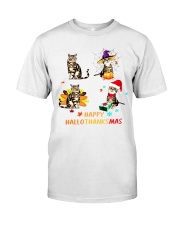 Happy HalloThanksMas T shirt Premium Fit Mens Tee tile