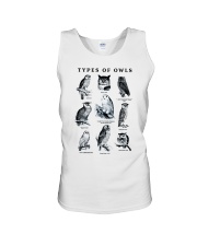 Types of Owls Shirt Unisex Tank tile