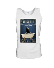 Black Cat bath soap Unisex Tank tile