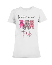 In October We Wear Pink T shirt Premium Fit Ladies Tee tile