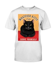 Black cat funny Premium Fit Mens Tee tile