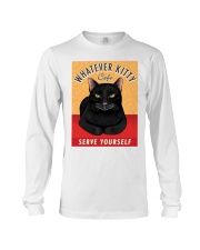 Black cat funny Long Sleeve Tee tile