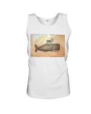 Corgi Riding Whale Poster Unisex Tank tile