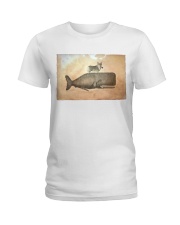 Corgi Riding Whale Poster Ladies T-Shirt tile