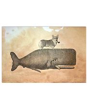Corgi Riding Whale Poster 17x11 Poster front