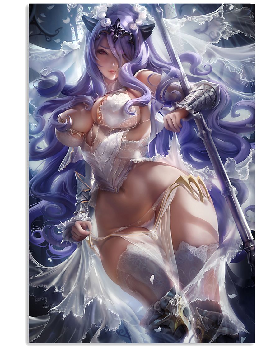 Camilla Wedding Armor Pinup White 11x17 Poster
