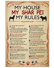 My House My Sharpei My Rules 11x17 Poster front