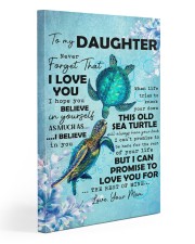 Never Forget That I Love You Mom To Daughter 20x30 Gallery Wrapped Canvas Prints front
