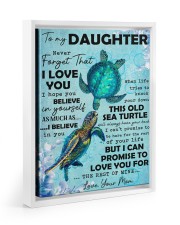 Never Forget That I Love You Mom To Daughter Floating Framed Canvas Prints White tile
