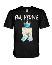 Ew People Dog Pyrenean Mastiff V-Neck T-Shirt tile
