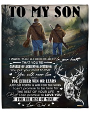 I Want You To Believe In Your Heart Hunting To Son Fleece Blanket - 50" x 60" front
