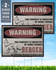 Berger dog this property is protected 24x18 Yard Sign aos-yard-sign-24x18-lifestyle-front-32