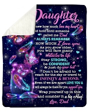 I Never Knew How Much Love My Heart To Daughter Sherpa Fleece Blanket tile