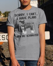 I have plans with my dog Schnauzer Classic T-Shirt apparel-classic-tshirt-lifestyle-29