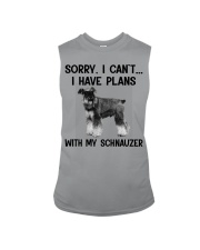 I have plans with my dog Schnauzer Sleeveless Tee tile