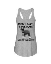 I have plans with my dog Schnauzer Ladies Flowy Tank tile