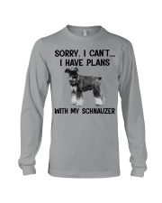 I have plans with my dog Schnauzer Long Sleeve Tee tile