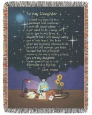 I Closed My Eyes For But A Moment Mom To Daughter 60x80 - Woven Blanket tile