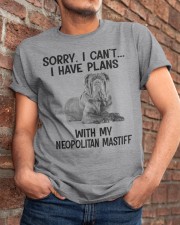 I have plans with my dog Neopolitan Mastiff Classic T-Shirt apparel-classic-tshirt-lifestyle-26