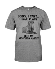I have plans with my dog Neopolitan Mastiff Premium Fit Mens Tee tile