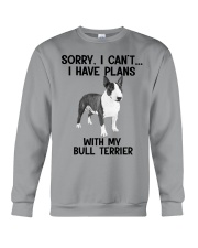 I have plans with my dog Bull Terrier Crewneck Sweatshirt tile