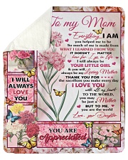 Everything I Am You Helped Me To Be To Mom Sherpa Fleece Blanket tile
