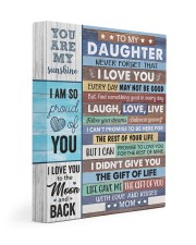 Mom To Daughter Never Forget That I Love You 11x14 Gallery Wrapped Canvas Prints front