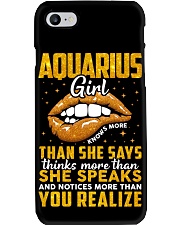 Zodiac Aqurius Girl Knows More Than She Says Phone Case tile