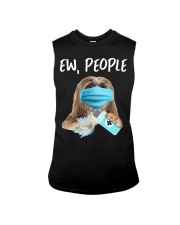 Ew People Dog Wearing A Face Mask Lhasa Apso Sleeveless Tee tile