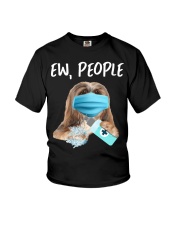 Ew People Dog Wearing A Face Mask Lhasa Apso Youth T-Shirt tile