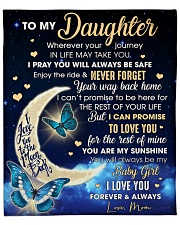 Wherever Your Journey In Life Mom To Daughter Fleece Blanket - 50" x 60" front