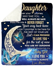 Wherever Your Journey In Life Mom To Daughter Sherpa Fleece Blanket tile