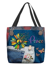 Hippie Peace All-over Tote back