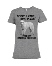 I have plans with my dog Maremma Sheepdog Premium Fit Ladies Tee tile