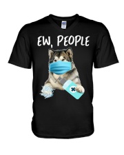 Ew People Alaskan Malamute V-Neck T-Shirt tile