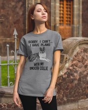 I have plans with my dog Smooth Collie Classic T-Shirt apparel-classic-tshirt-lifestyle-06